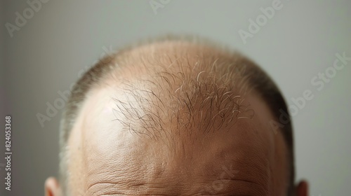 Bald man's head
