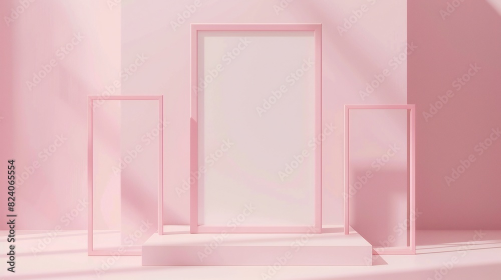 Elevate your artwork with this elegant and modern 3D frame mockup. Elevate your artwork with this elegant and modern 3D frame mockup.