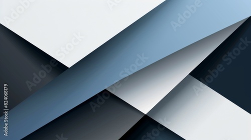 Abstract geometric background with blue and gray triangles