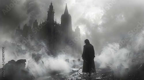 person in the fog castle 
