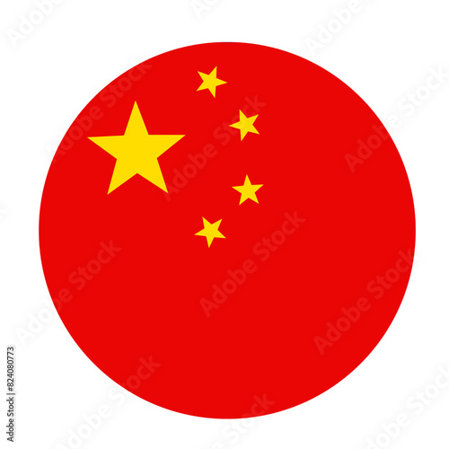 China flag button