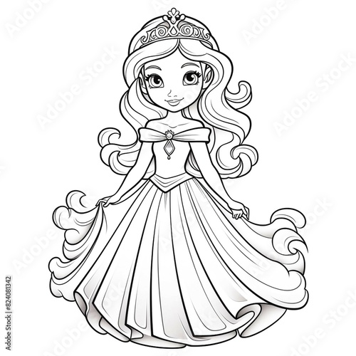 Princess Coloring Pages  Enchanting Designs for Creative Fun