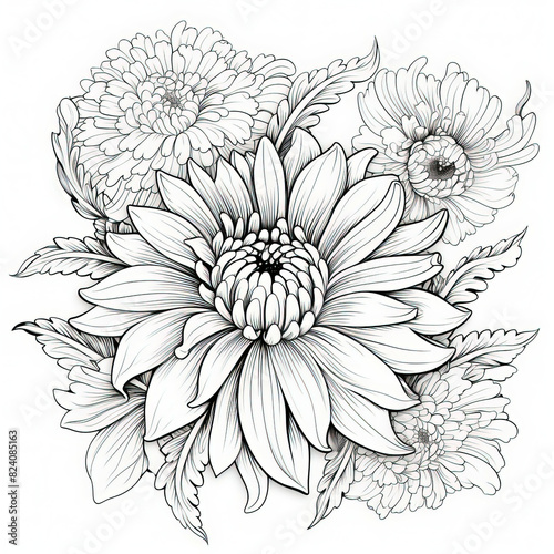  Floral Coloring Page for Kids and Adults - Fun and Relaxing Flower Coloring Activity