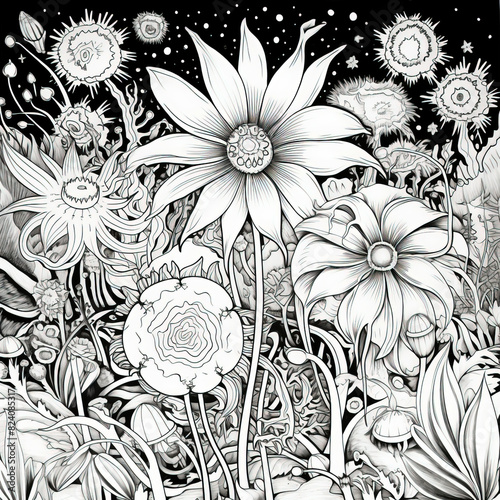  Floral Coloring Page for Kids and Adults - Fun and Relaxing Flower Coloring Activity