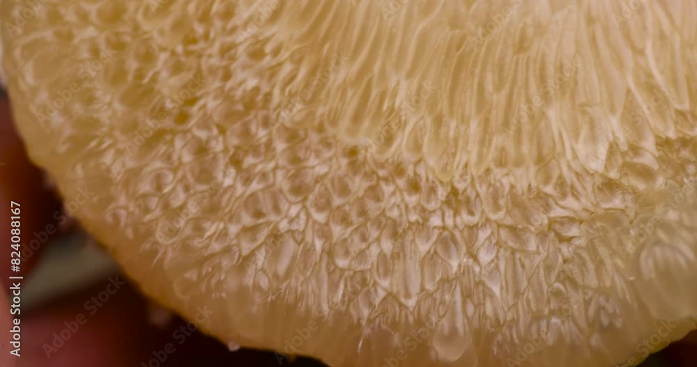 peeled yellow pomelo, juicy pomelo on the table peeled yellow pomelo, juicy pomelo on the table