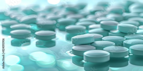 Photo of antacids with water focusing on treating acid reflux disease. Concept Antacids, Water, Treating Acid Reflux, Health Remedies, Digestive Health photo