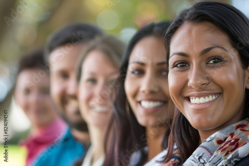 Portrait of a group of diverse business people smiling at the camera