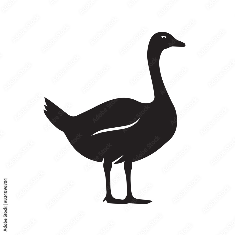 Goose in cartoon, doodle style . Image for t-shirt, web, mobile apps and ui. Isolated 2d vector illustration in logo, icon, sketch style, Eps 10, black and white. AI Generative Goose in cartoon, doodle style . Image for t-shirt, web, mobile apps and ui. Isolated 2d vector illustration in logo, icon, sketch style, Eps 10, black and white. AI Generative