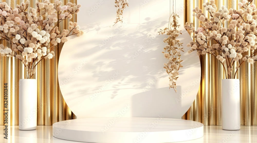 backdrop 3D rendering of wedding backdrop 3D rendering of wedding