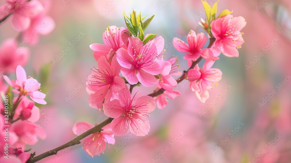 Pink Flowers Bloom during Early Spring