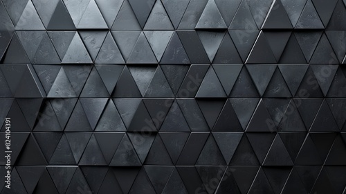 black background of symmetry triangles