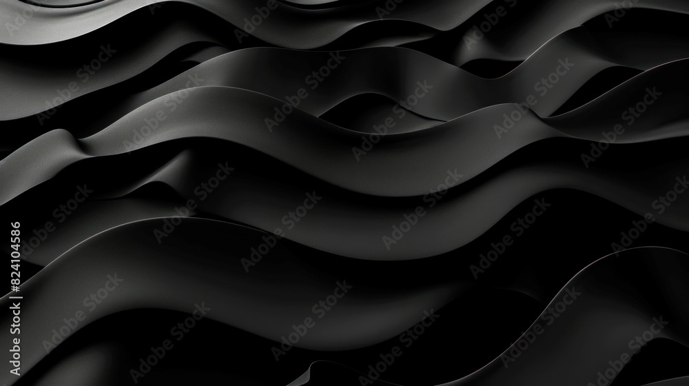 background 3D black wavy