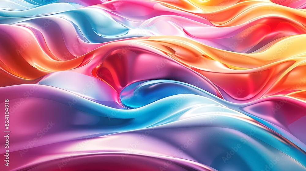 background 3D of wavy colorful background 3D of wavy colorful
