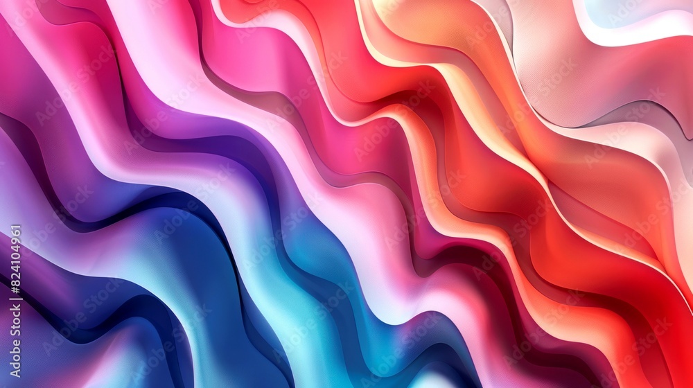 background 3D of wavy colorful background 3D of wavy colorful