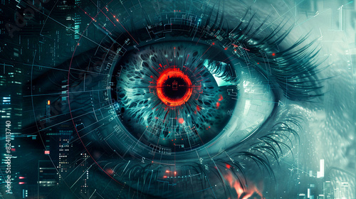 Digital retinal eye scan tech