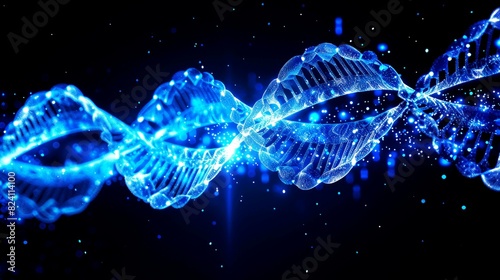background illustration 3D digital of DNA © dropideas