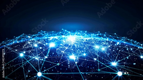 background illustration of digital network