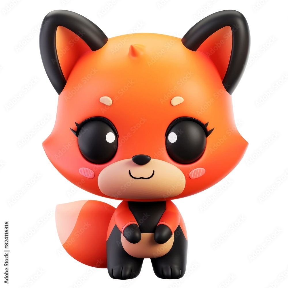 Naklejka premium character 3D animals