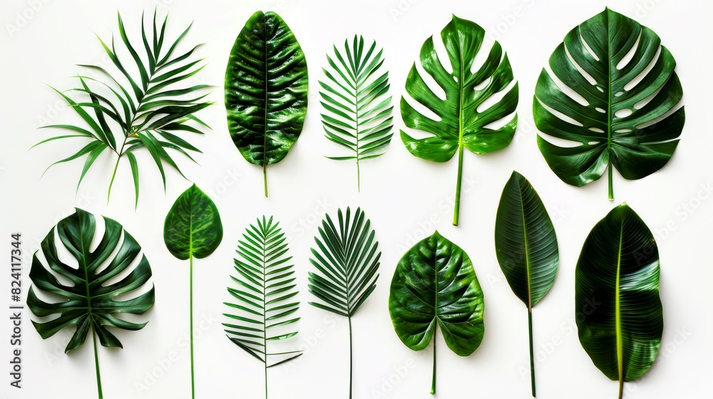 collection leafs of tropical collection leafs of tropical