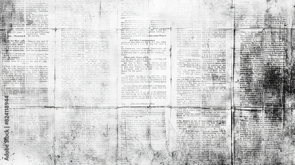 Fototapeta premium Newspaper Paper Grunge Vintage Old Aged Texture Background 