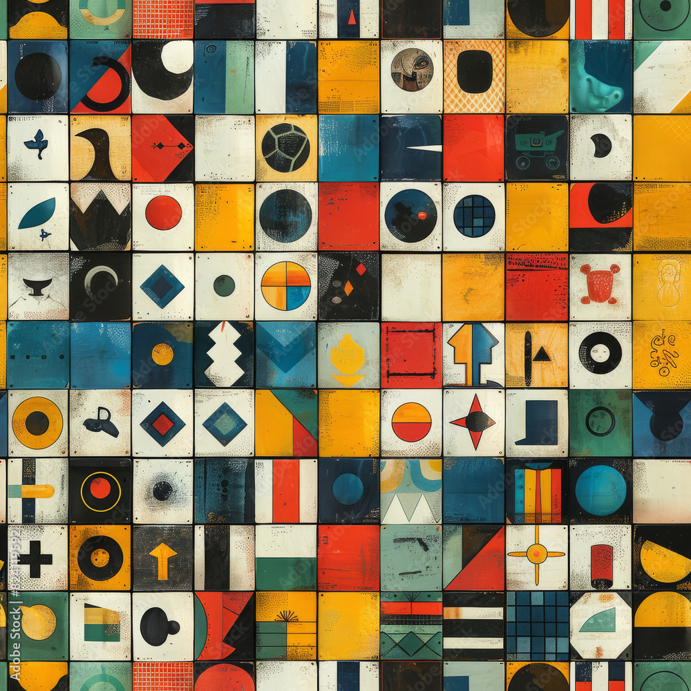 seamless wallpaper pattern with squares