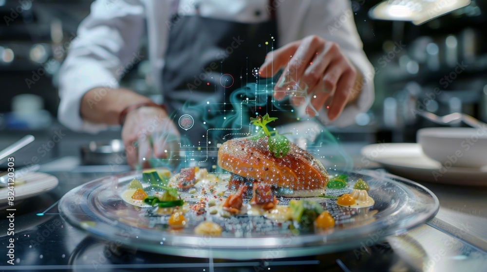 A chef proudly serves up a new dish explaining to diners how their datadriven approach led to the perfect combination of ingredients and flavors.