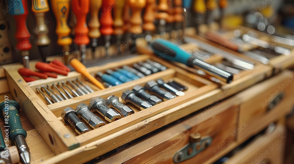 Design a compact, portable tool holder for small hand tools like screwdrivers, pliers, and wrenches, Close up Design a compact, portable tool holder for small hand tools like screwdrivers, pliers, and wrenches, Close up