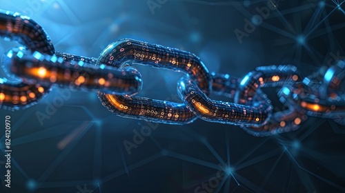 Blockchain-themed images depict decentralized digital ledgers and cryptographic networks, illustrating how blockchain technology ensures transparency