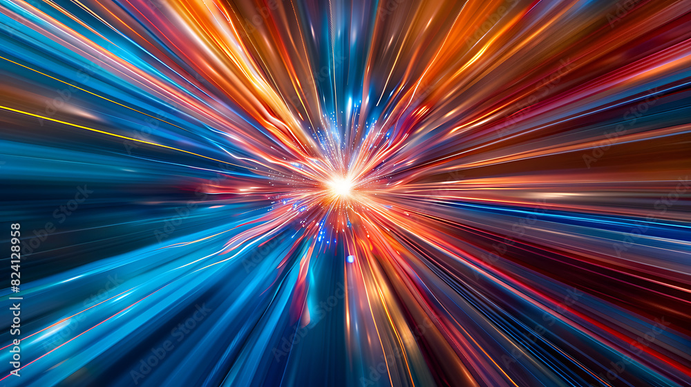 a dynamic burst of colorful light rays emanating from a central bright point, creating an energetic and vibrant visual effect a dynamic burst of colorful light rays emanating from a central bright point, creating an energetic and vibrant visual effect