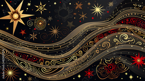 Matariki Maori New Zealand New Year, Festival Banner. Vector photo