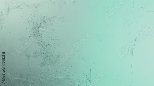 Serene Mint Green to Pale Gray Gradient Concrete Texture Background