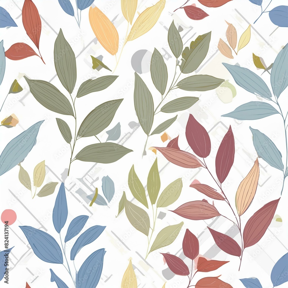 seamless pattern with leaves seamless pattern with leaves