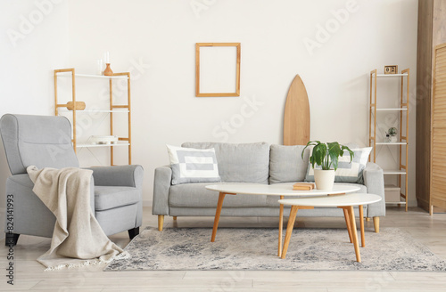 Interior of living room wit...