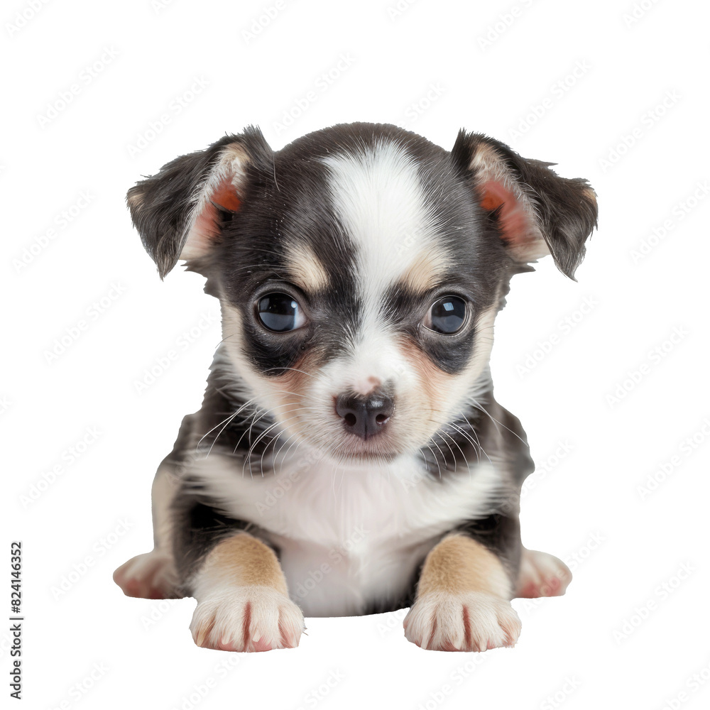 Cute chihuahua puppy isolated on transparent background. Cute chihuahua puppy isolated on transparent background.