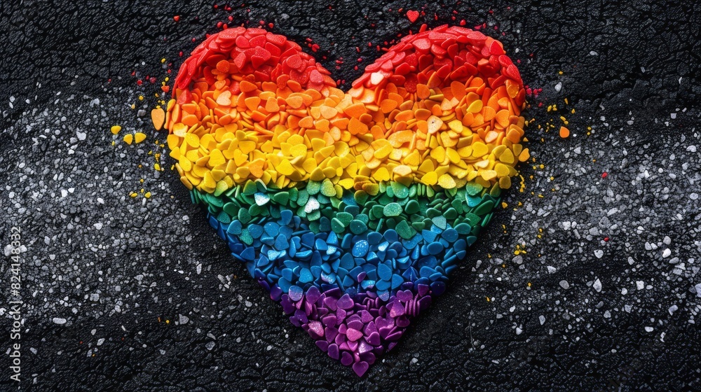 Heart shapes symbolize love and creativity for Valentine's Day decorations