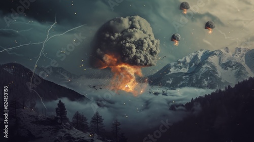 nuclear explosion from cryptocurrency coins ::1 radioactive ::3 --no text, titles --ar 16:9 --quality 0.5 --stylize 0 Job ID: 18e72f18-1f40-4bcf-a4da-7cd1c7bc8172