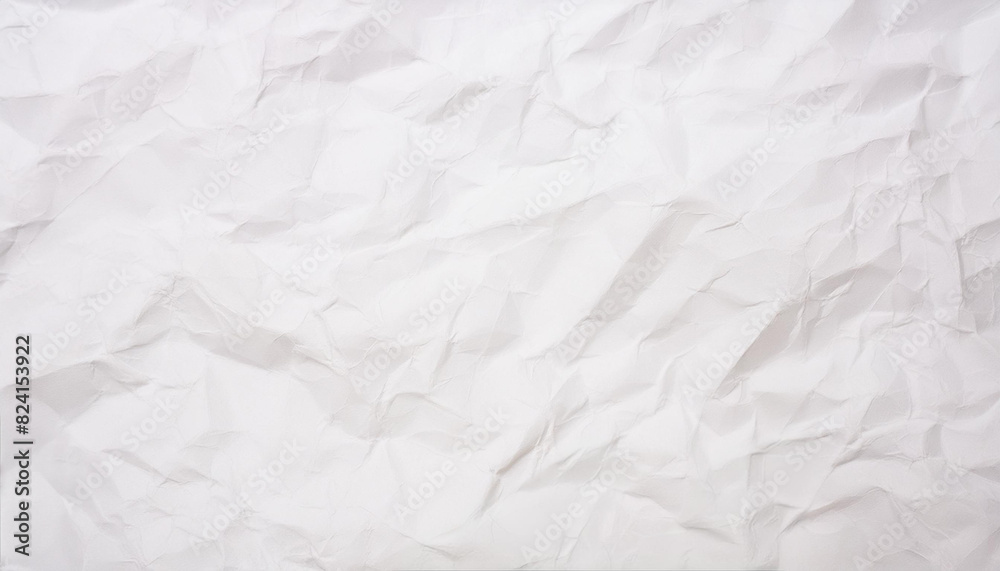 Crinkled white paper texture background Crinkled white paper texture background