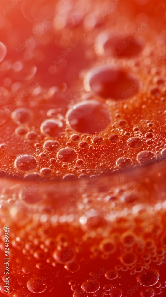 A detailed close-up shot of tomato juice. Perfect for advertising or illustrating thirst-quenching beverages. A detailed close-up shot of tomato juice. Perfect for advertising or illustrating thirst-quenching beverages.