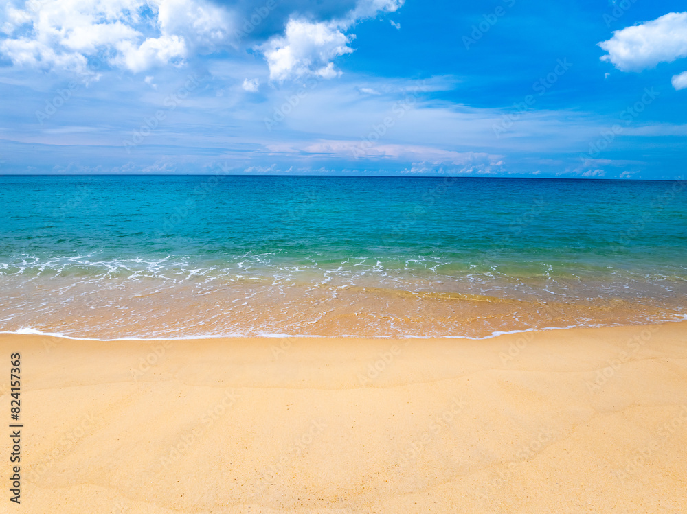 Beautiful beach sea in summer season,Travel and nature environment concept,Sea beach background Top view image from drone Beautiful beach sea in summer season,Travel and nature environment concept,Sea beach background Top view image from drone