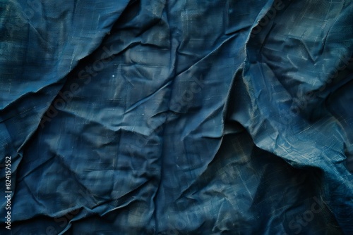 Wallpaper Mural  Dark blue textile texture Vintage fabric background stains Torontodigital.ca
