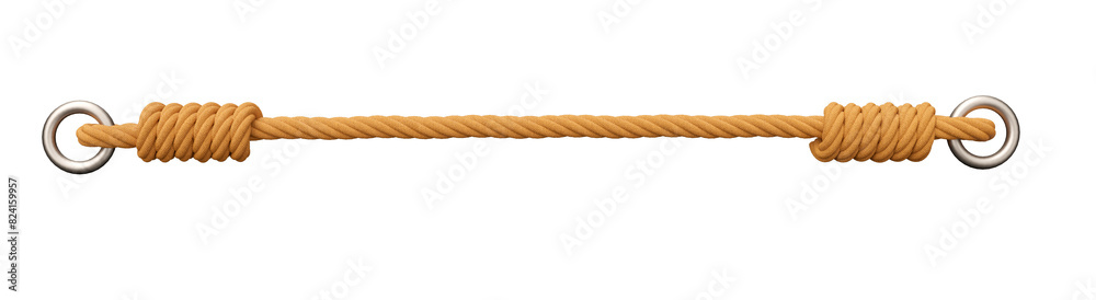 Rope with handle in realistic 3D rendering with transparent background Rope with handle in realistic 3D rendering with transparent background