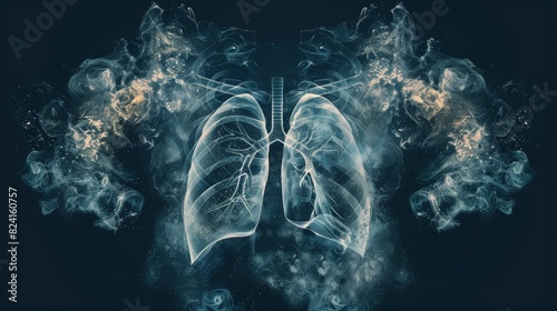 Protect your lungs from smoke inhalation. photo
