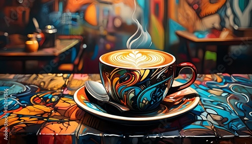 Café de colores. photo
