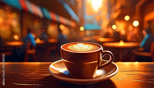 Café en tonos marrones. photo