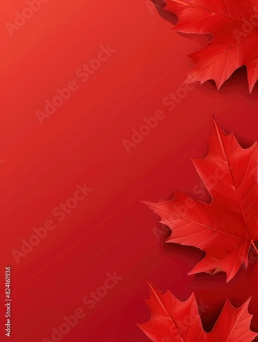 Canada Day Poster design, copy space - generative ai