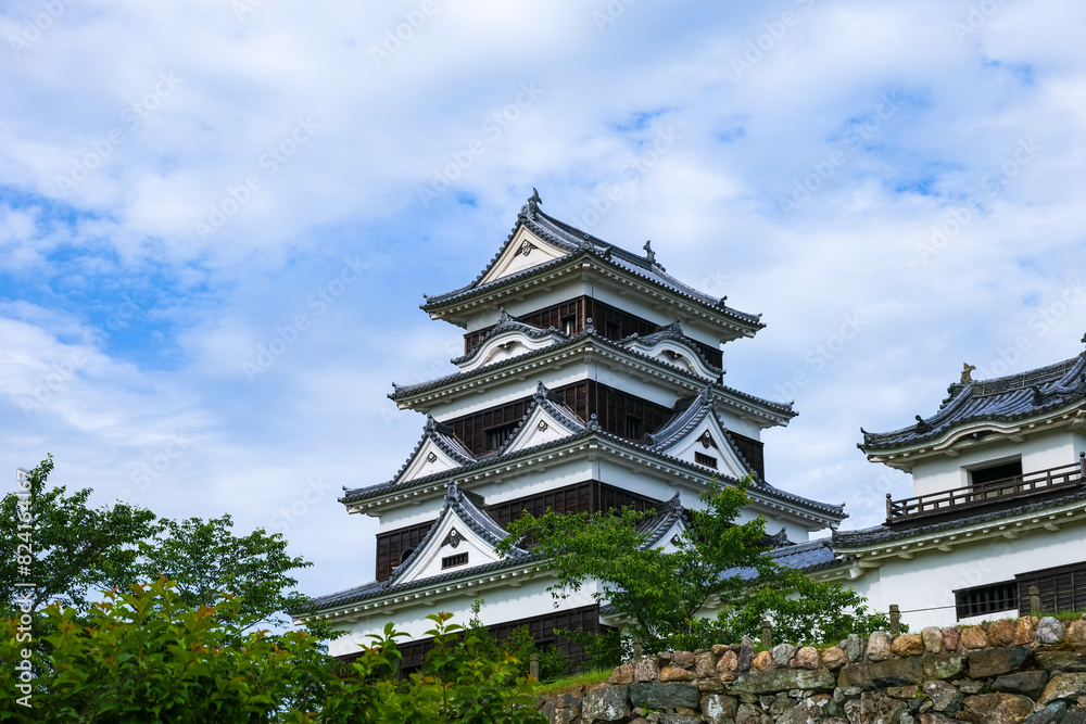 Fototapeta premium 大洲城の天守閣 愛媛県観光