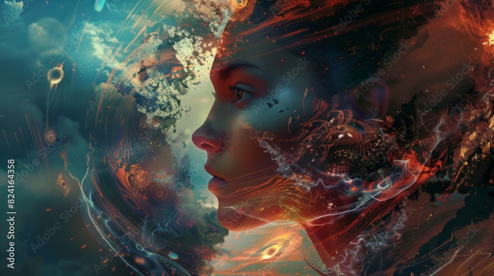 Fototapeta premium abstract design generative ai