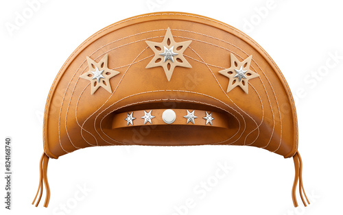 Traditional Cangaceiro hat in Brazil in realistic 3d render with transparent background
