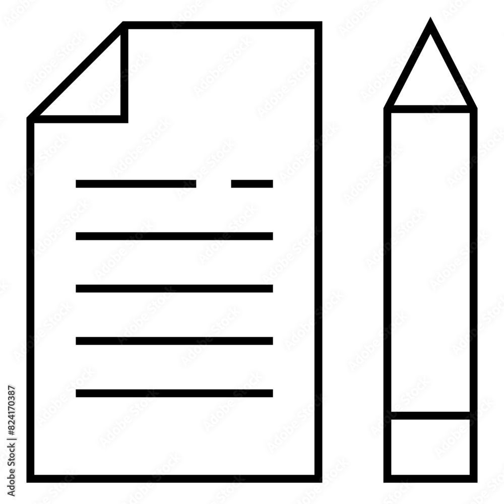 Document with pen Document with pen