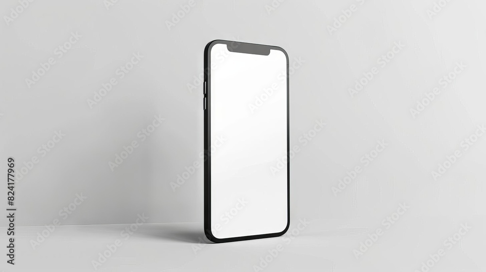 realistic smartphone mockup with blank screen isolated on white background realistic smartphone mockup with blank screen isolated on white background